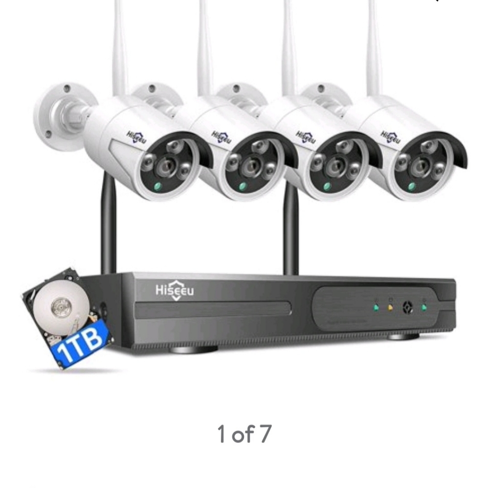 hiseeu nvr surveillance cameras kit